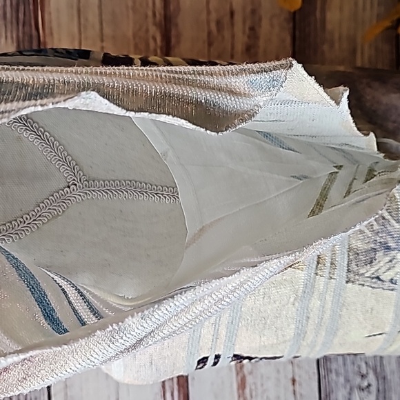 STYLE & CO BLUE YELLOW BUTTERFLY FLUTTER SLEEVE PULLOVER TOP - Picture 6 of 13